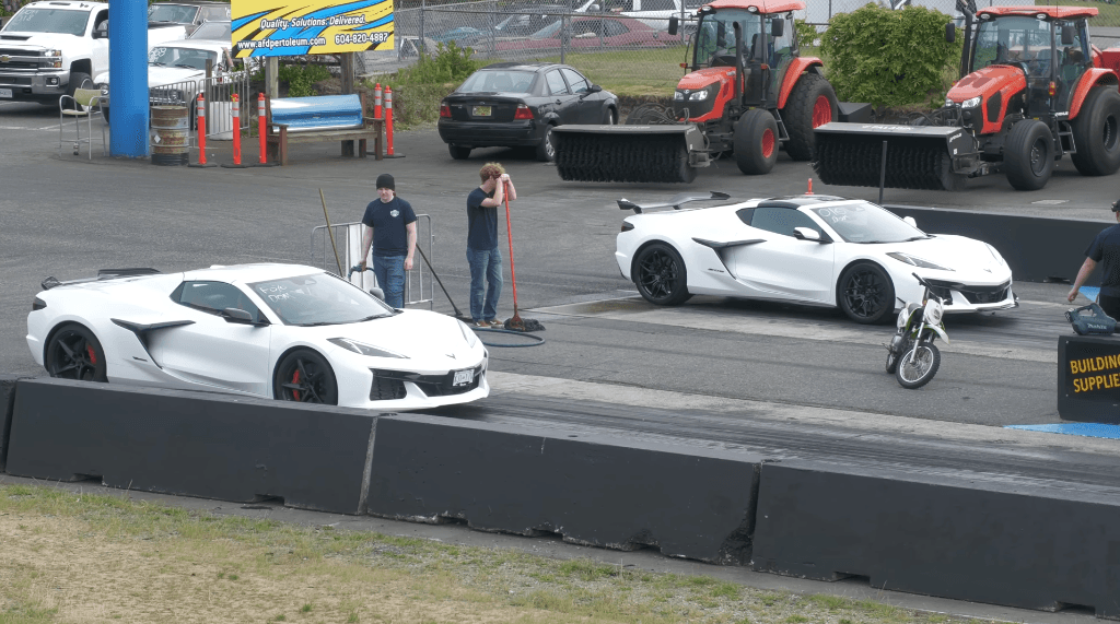 Corvettes at Drag Strip