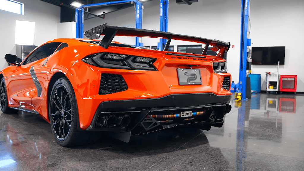 Orange Corvette C8